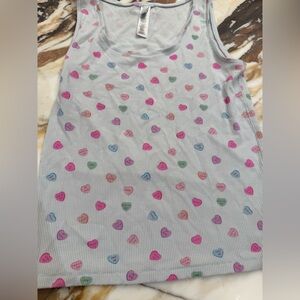 SKIMS Cloud Candy Heart Print Tank